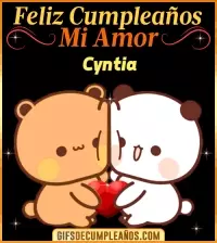 GIF Feliz Cumpleaños mi Amor Cyntia